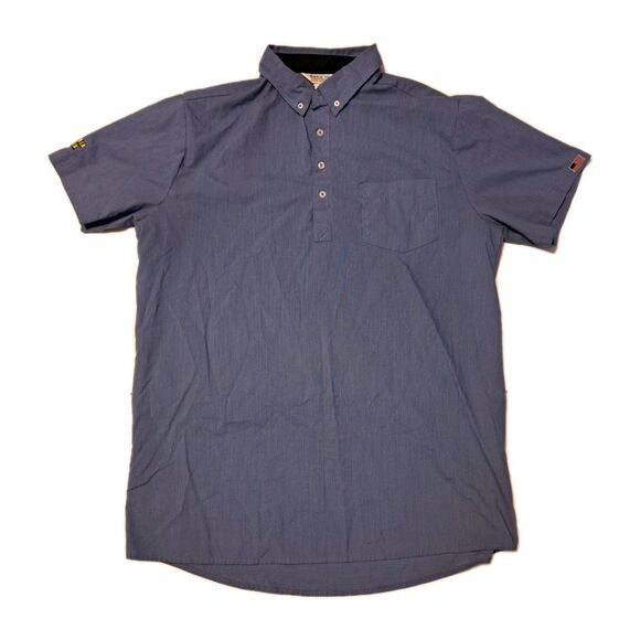 Waffle House Men’s Superior Uniform Work Shirt Large 1/4 Button Short Sleeve - Picture 1 of 6